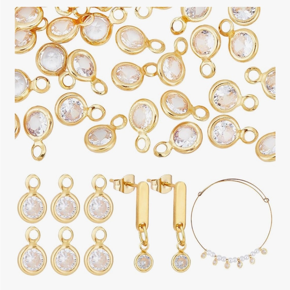 Elegant Gold and Crystal Jewelry Set